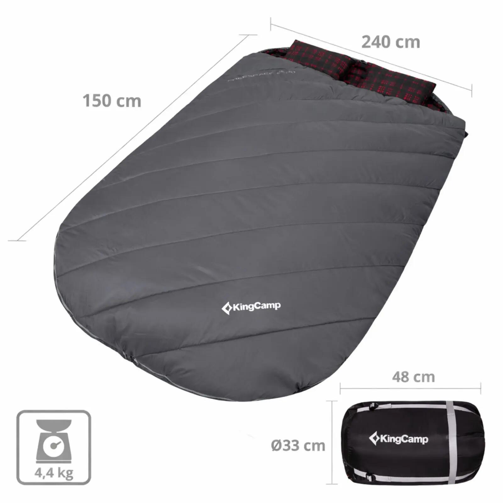 Manta saco de dormir Freespace Double saco de dormir doble para 2 personas -8°C 2/7
