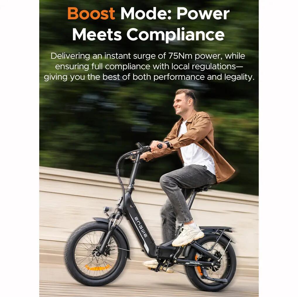 Bicicleta Elétrica ENGWE L20 3.0 Boost 48V 13.5Ah 250W 25km/h 9/12