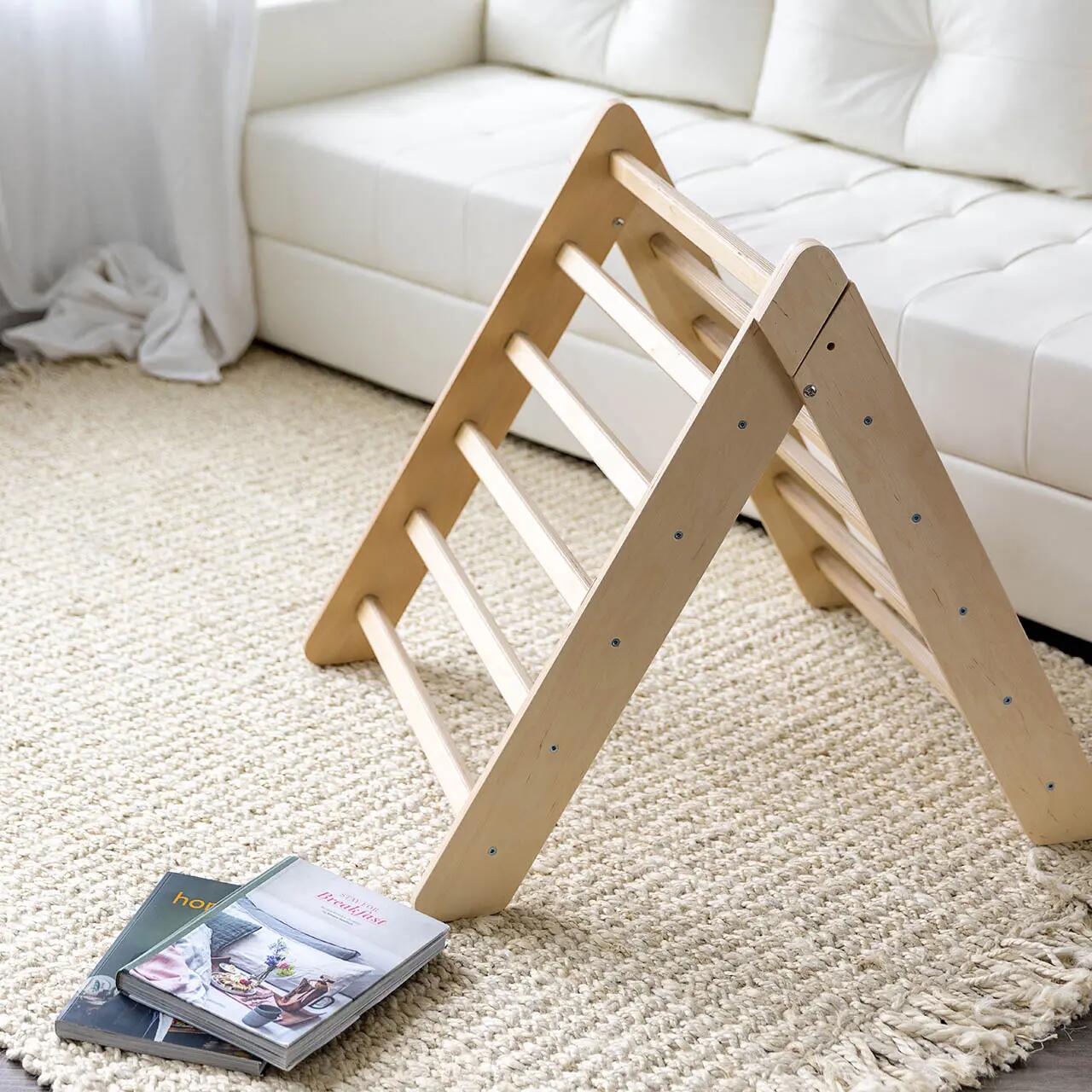 Dřevěný Montessori Piklerův trojúhelník – přírodní provedení 2/9