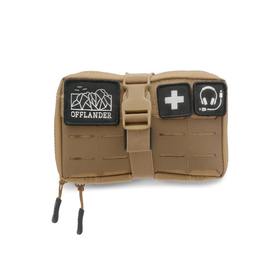 OFFLANDER Molle tactical pouch with Velcro for power bank and cables, khaki