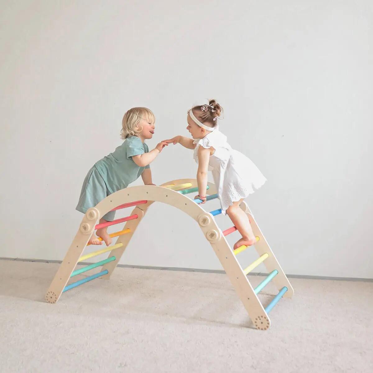 Montessori lezecký set pro děti L – pestré barvy 5/9