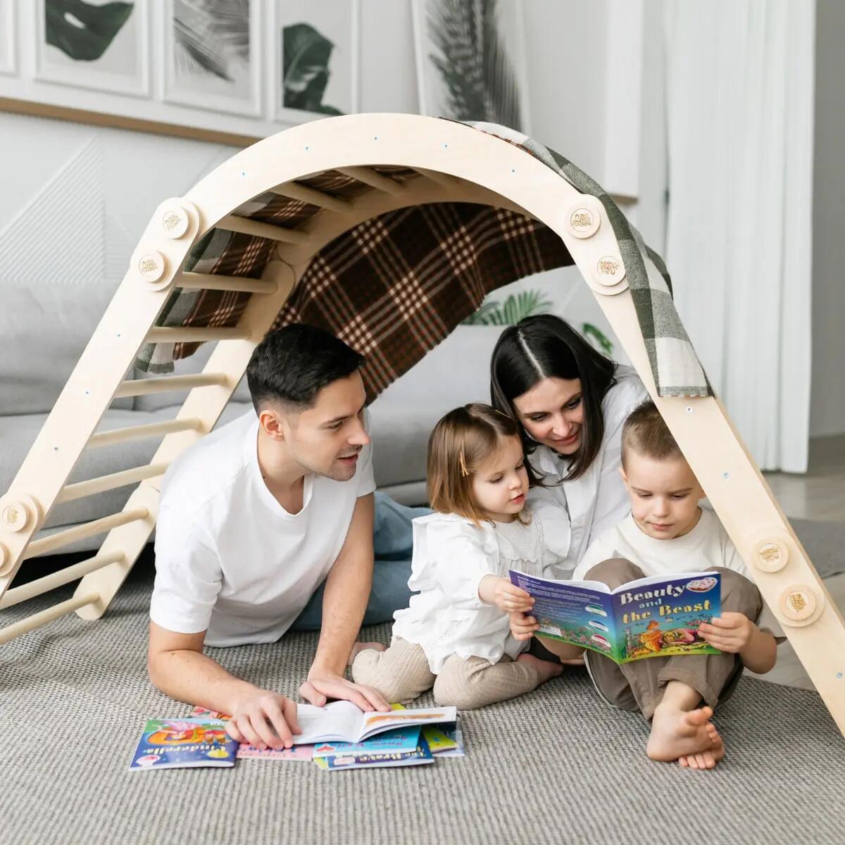 Montessori lezecký set pro děti L – přírodní provedení 4/10