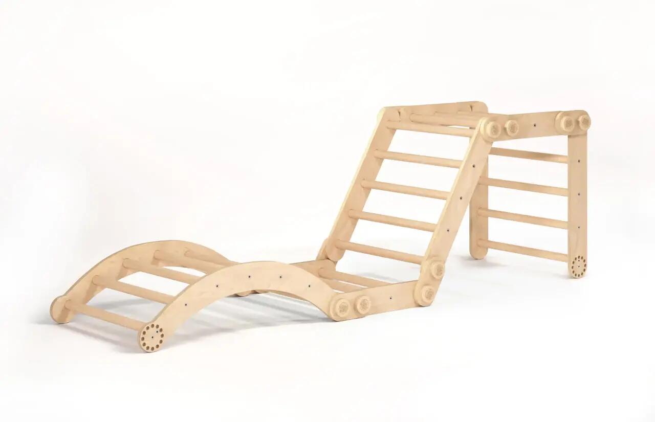 Montessori lezecký set pro děti L – přírodní provedení 2/10