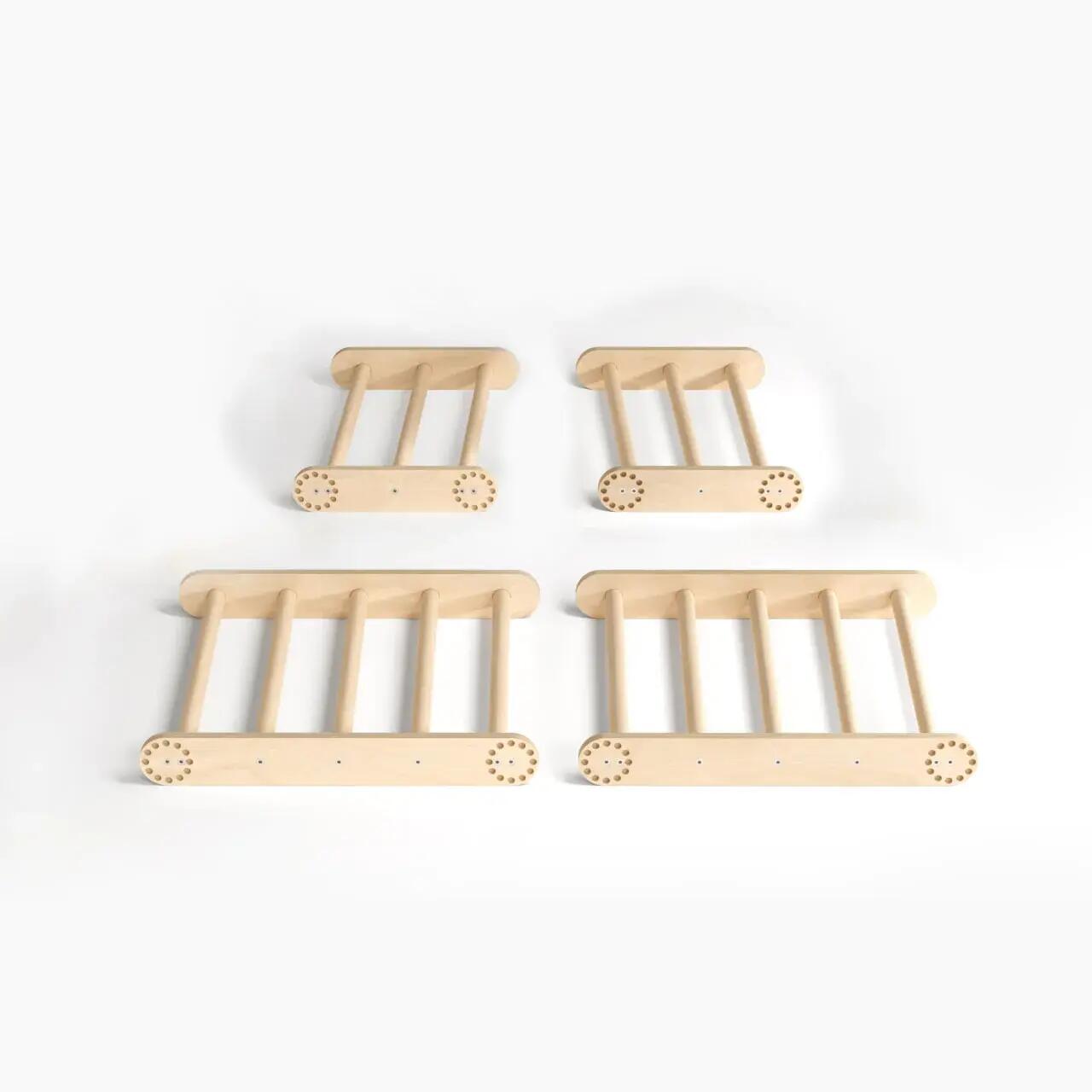 Montessori lezecký set pro děti S – přírodní provedení 2/9