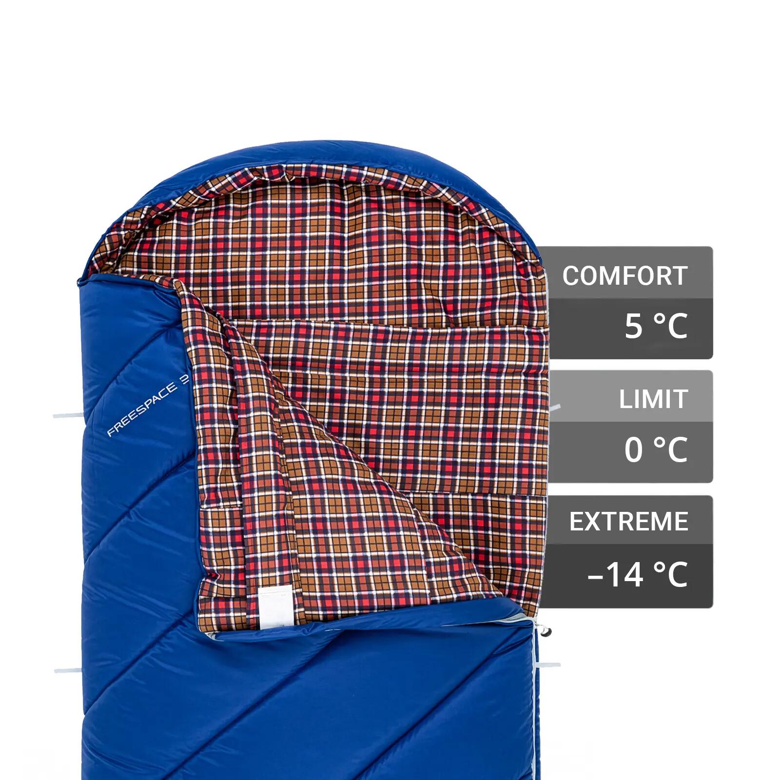 Coperta sacco a pelo Freespace 350 Sacco a pelo invernale in cotone largo -17°C 3/7