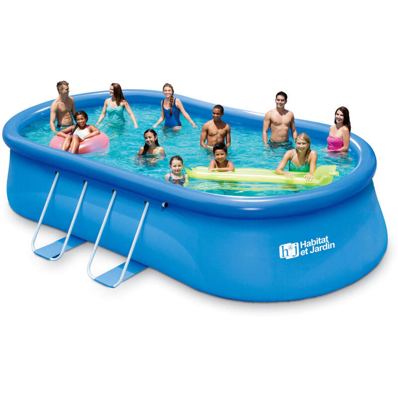 Piscine autoportante ovale BALO 2 - 4.57 x 3.05 x 1.07 m