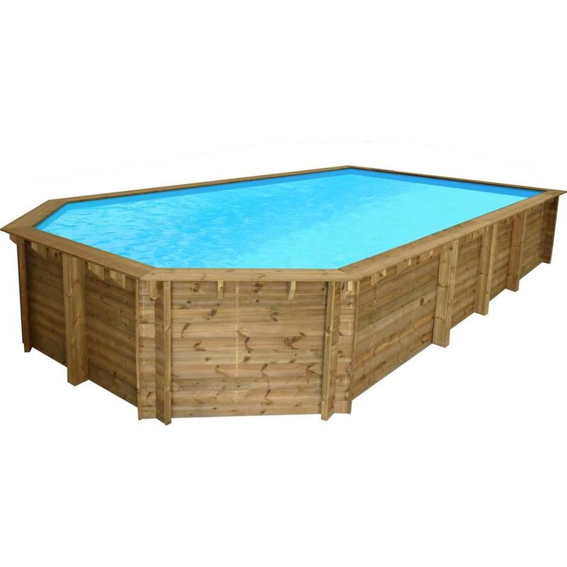 Piscine bois Bogota - 9.38 x 5.20 x 1.45 m