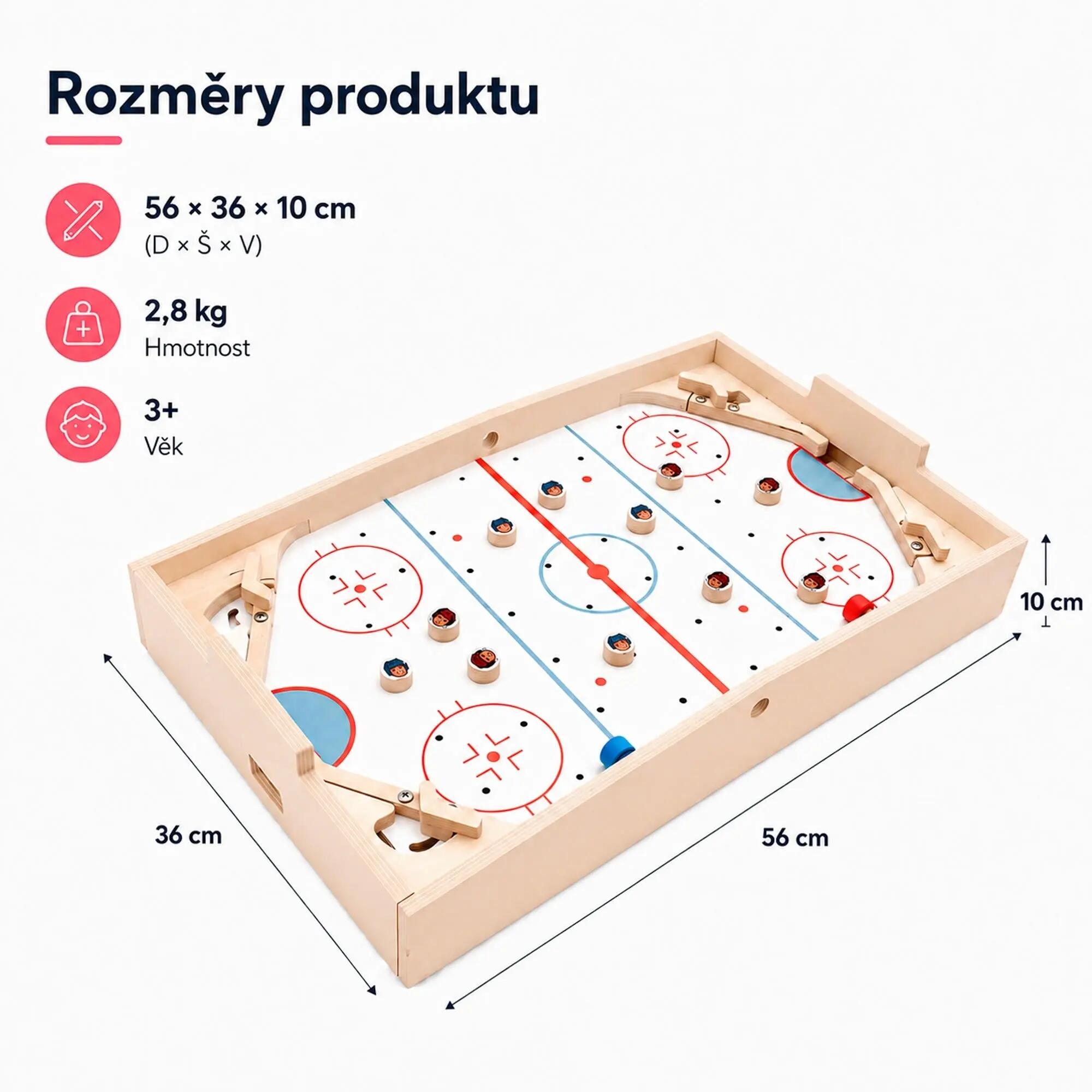 Dynamic Arena – dřevěný stolní hokej pro celou rodinu 11/11