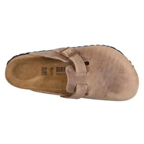 Scarpa universali donna Birkenstock Boston Tabacco Brown Leder Oil 4/5