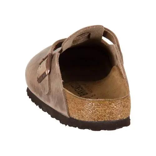Scarpa universali donna Birkenstock Boston Tabacco Brown Leder Oil 3/5