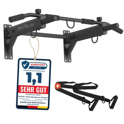 Klimmzugstange Wand, 4-in-1 Pull up Bar, 6 Griffe, bis 200 kg