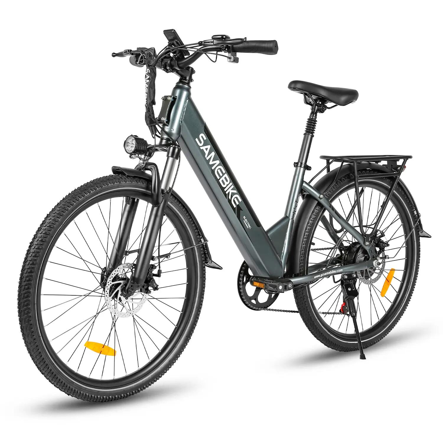 Bicicleta elétrica urbana SAMEBIKE RS-A01PRO-T bateria 36V 15Ah 3/7