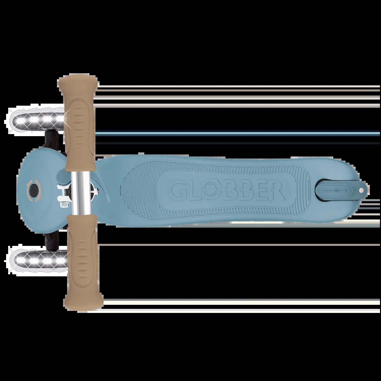 GLOBBER PRIMO SIGNATURE LIGHTS blau, mit Leuchtrollen 6/7