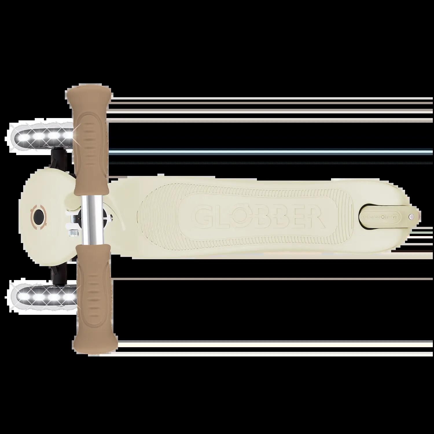 GLOBBER PRIMO SIGNATURE LIGHTS taupe, mit Leuchtrollen 6/7