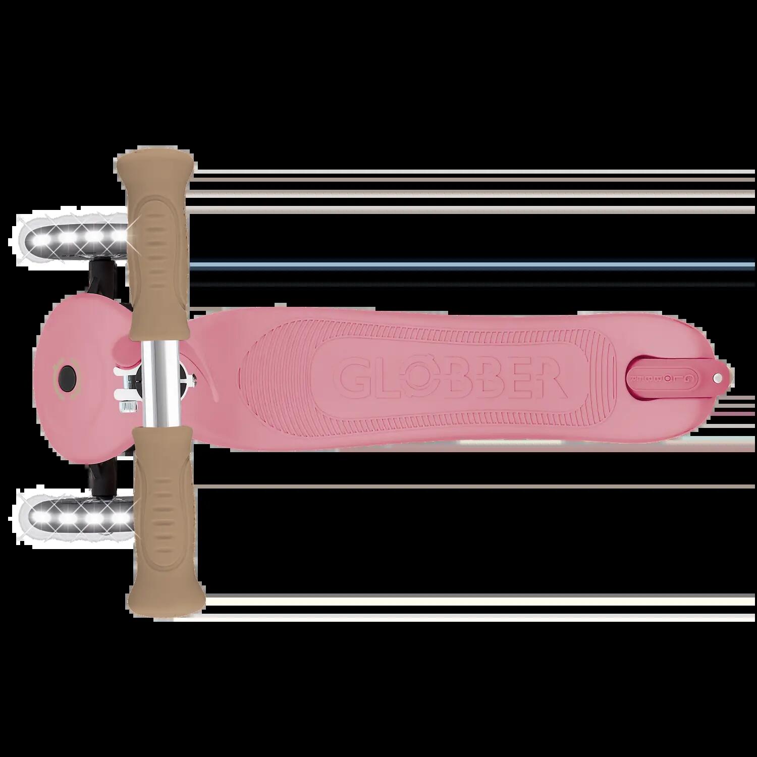 GLOBBER PRIMO SIGNATURE LIGHTS rosa, mit Leuchtrollen 6/7