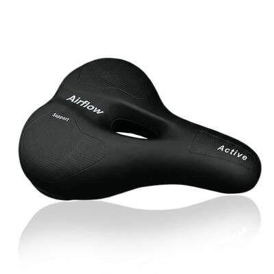 Fietszadel heren dames fiets comfort essential selle zwart e-bike stadsfiets