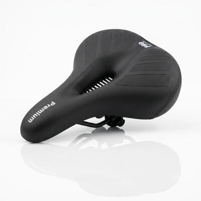 Fietszadel dames premium foam zadel fiets zwart selle unisex comfort royal