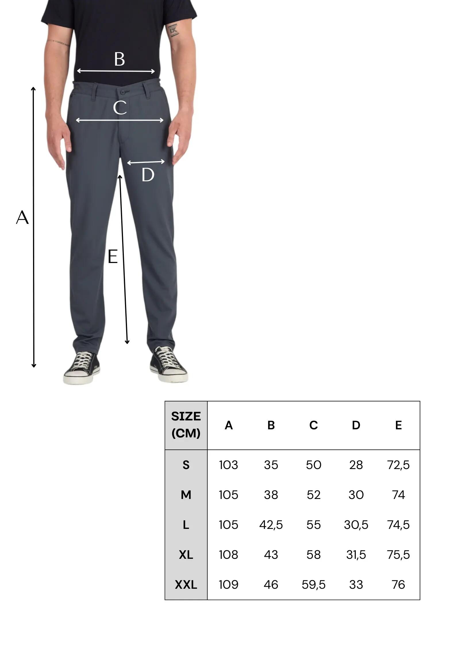 Smart & Flex - Spodnie Chino Męskie Merino M(32), Szary 2/7