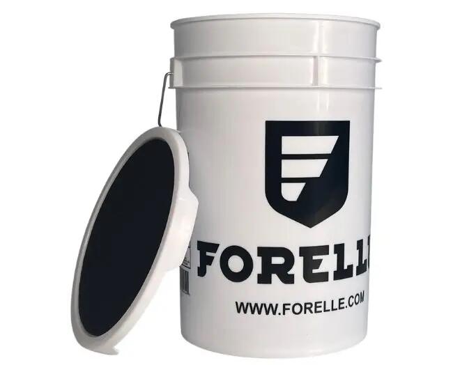 Forelle/Rawlings Ball Bucket Color White/Black Baseball/Softball 3/5
