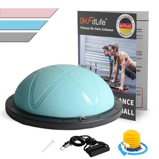 Balance Ball, Balance Board Halbkugel bis 200 kg, Ø 60 × 22 cm