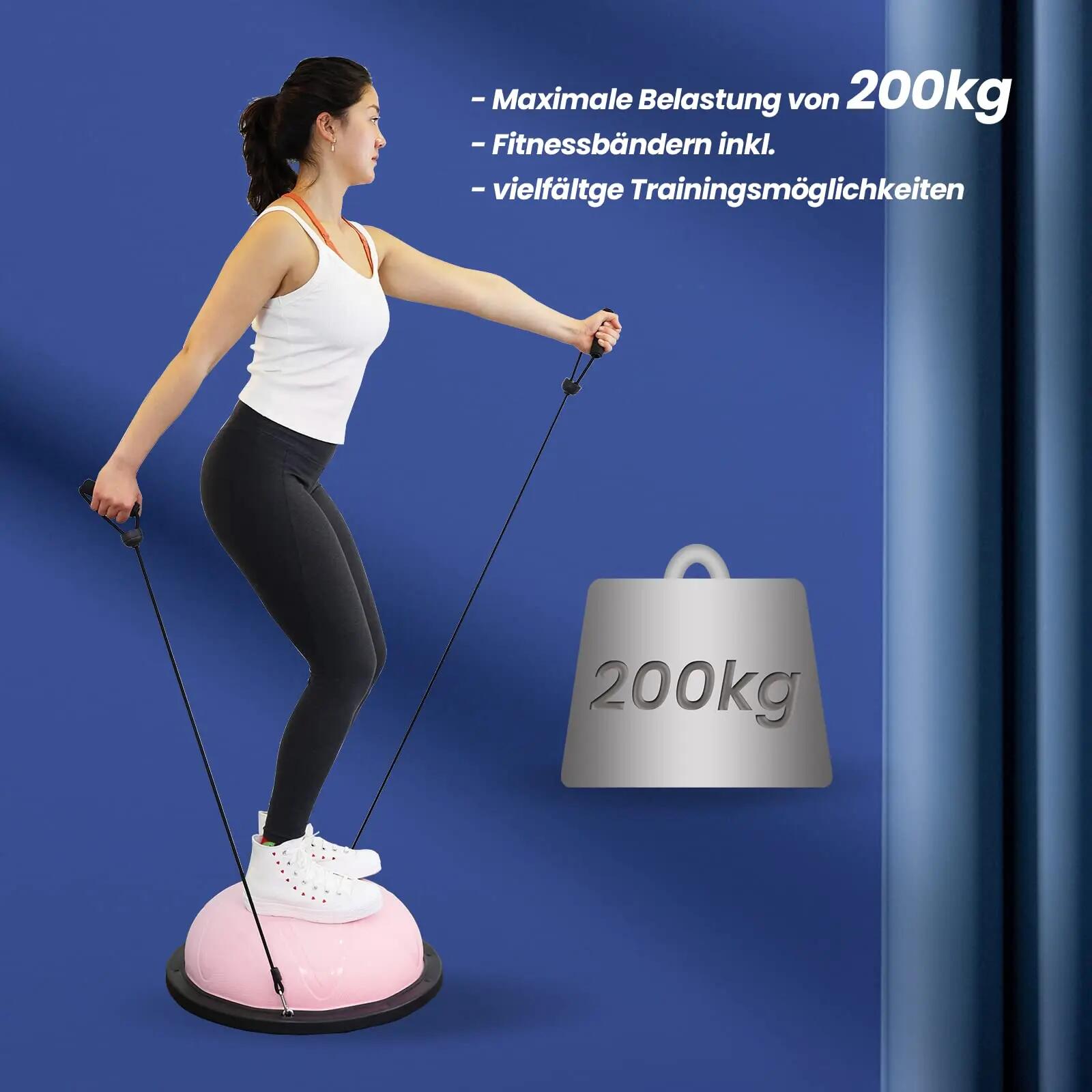 Ballon d’Équilibre Φ60x22cm Antidérapant, Charge 200 kg 4/6