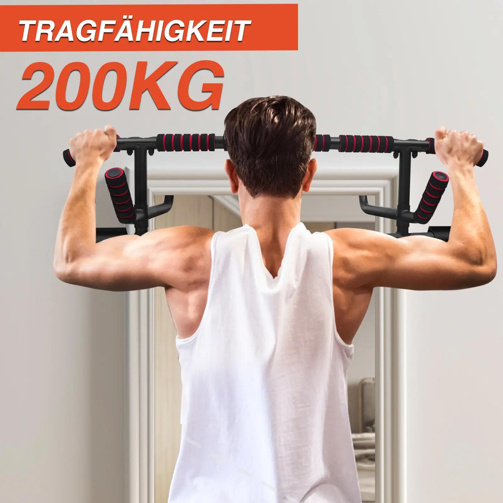 DH FitLife Klimmzugstange Türrahmen, 4-in-1 Pull Up Bar, bis 200 kg 6/6
