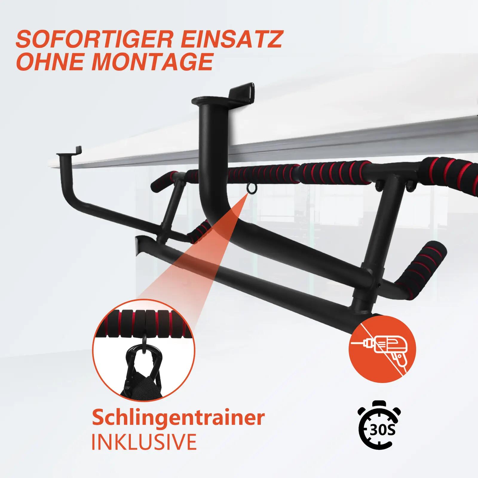 DH FitLife Klimmzugstange Türrahmen, 4-in-1 Pull Up Bar, bis 200 kg 4/6