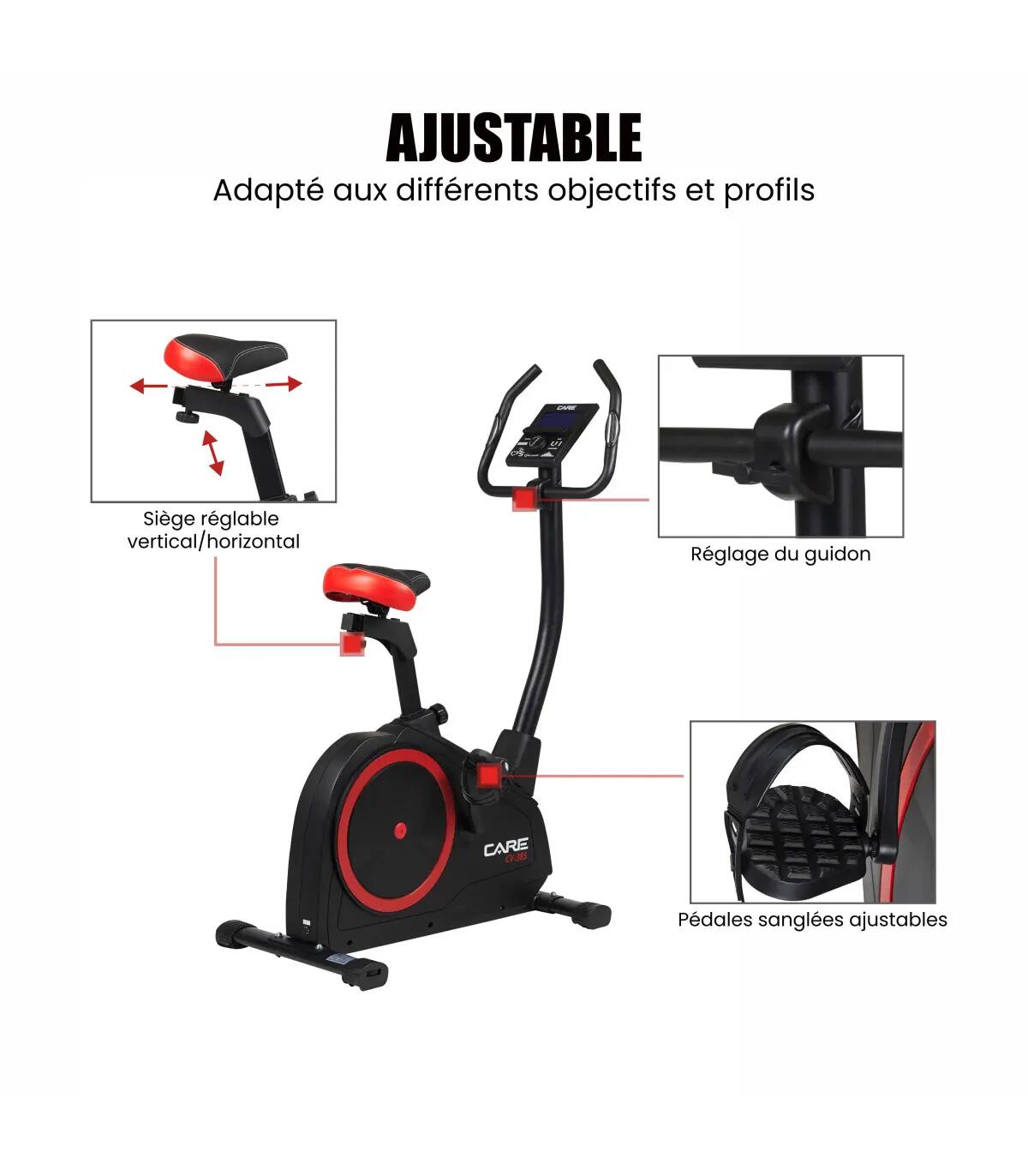 Hometrainer - CARE - CV-385 - Ergometer en verbonden 6/9