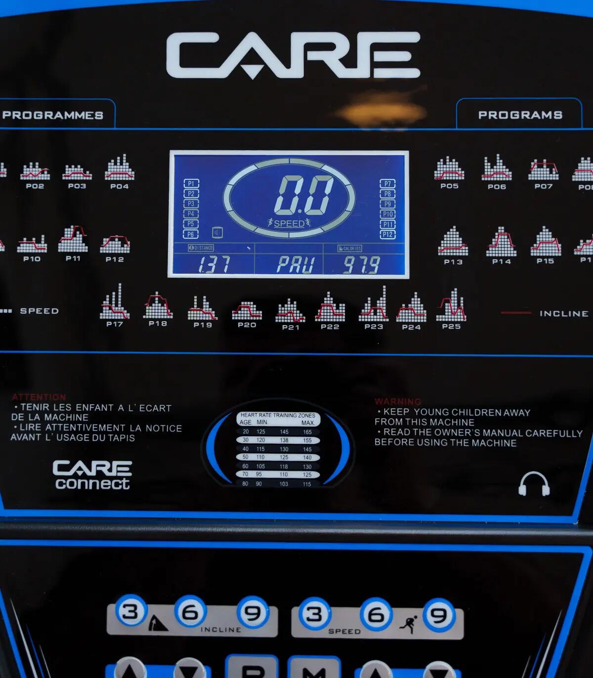 Tapis de course Connecté CARE - CT-5584-3 - 18km/h - Kinomap 11/15