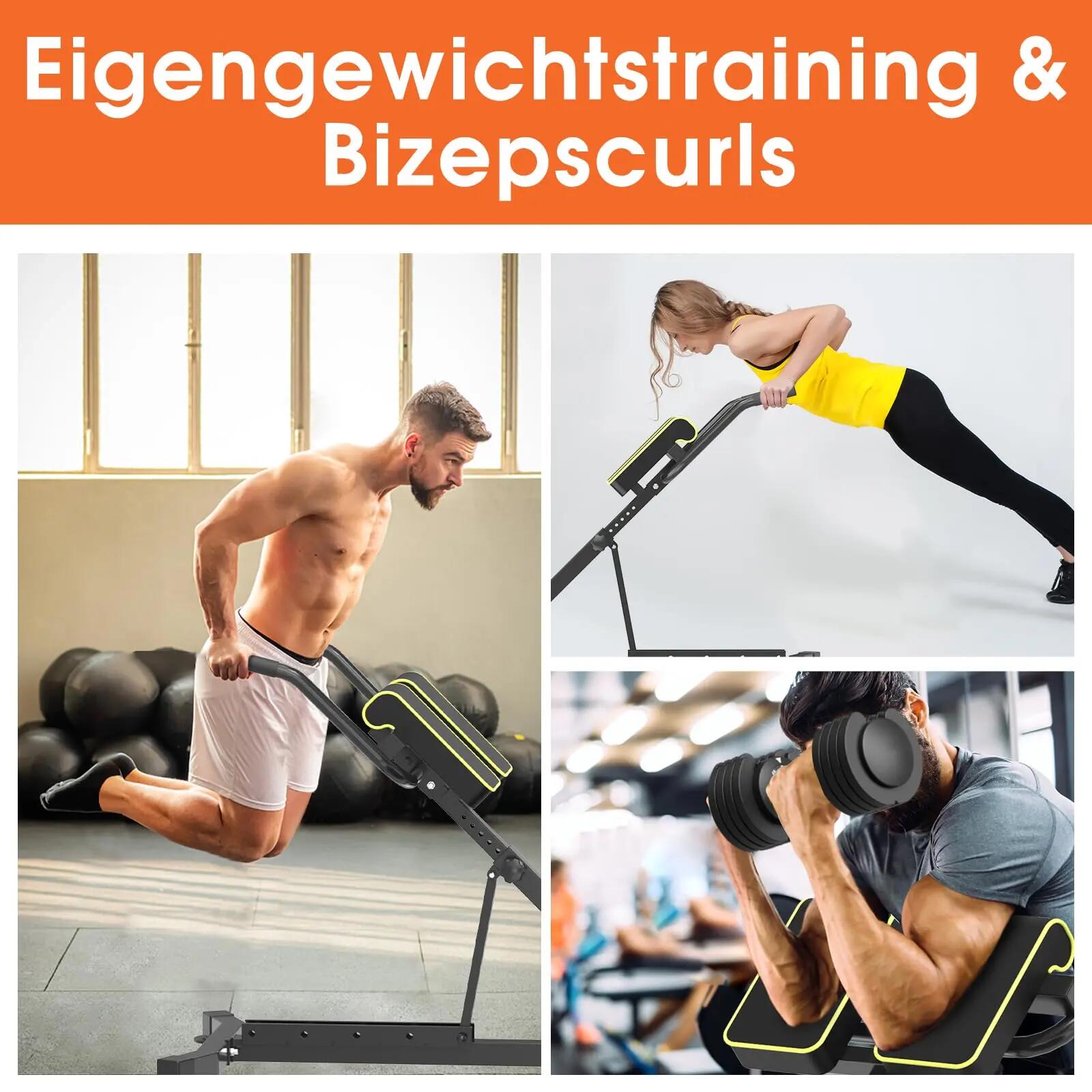 Rückenstrecker, 5-in-1 Hyperextension Rückentrainer bis 150 kg 4/7