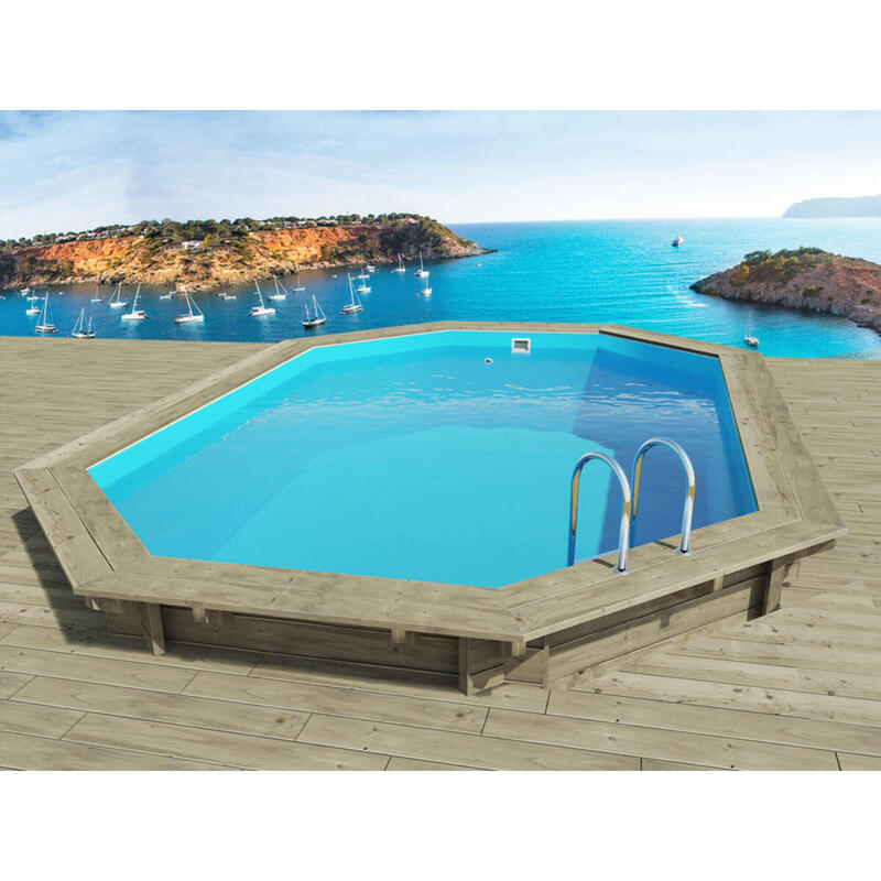 Houten zwembad Miami - 4,86 x 3,36 x 1,20 m