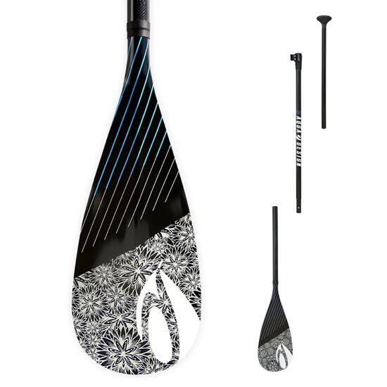 3-teiliges SUP-Paddel - Carbonschaft - 170-215 cm - Aura 3