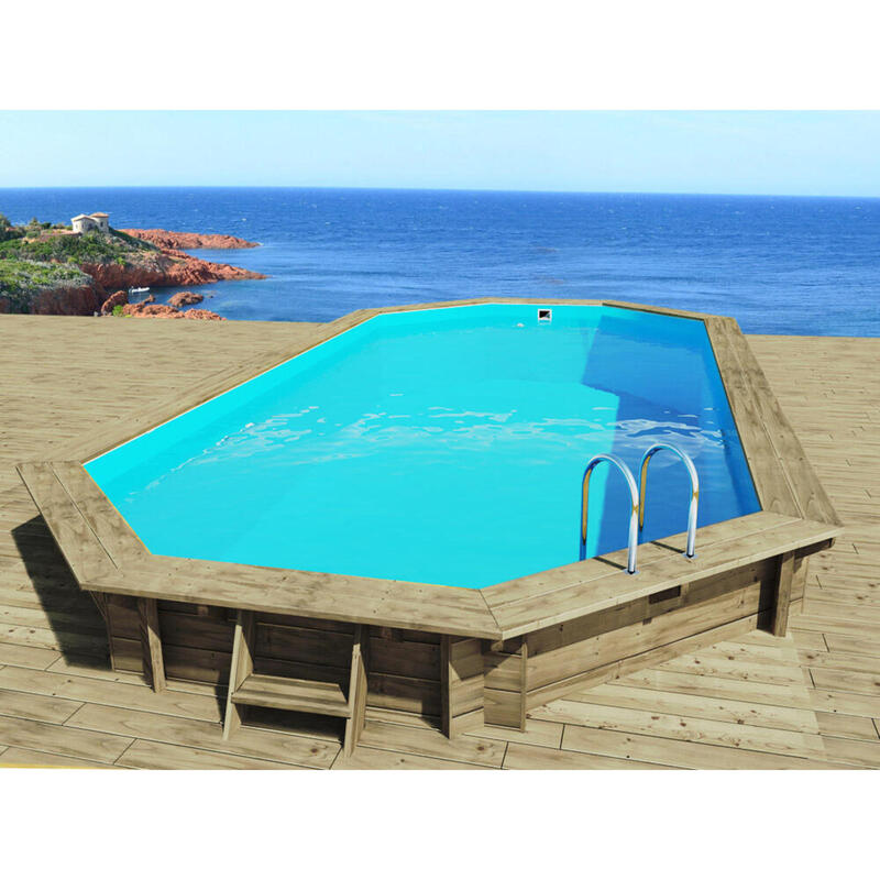 Houten zwembad Sevilla - 8,57 x 4,57 x 1,45 m