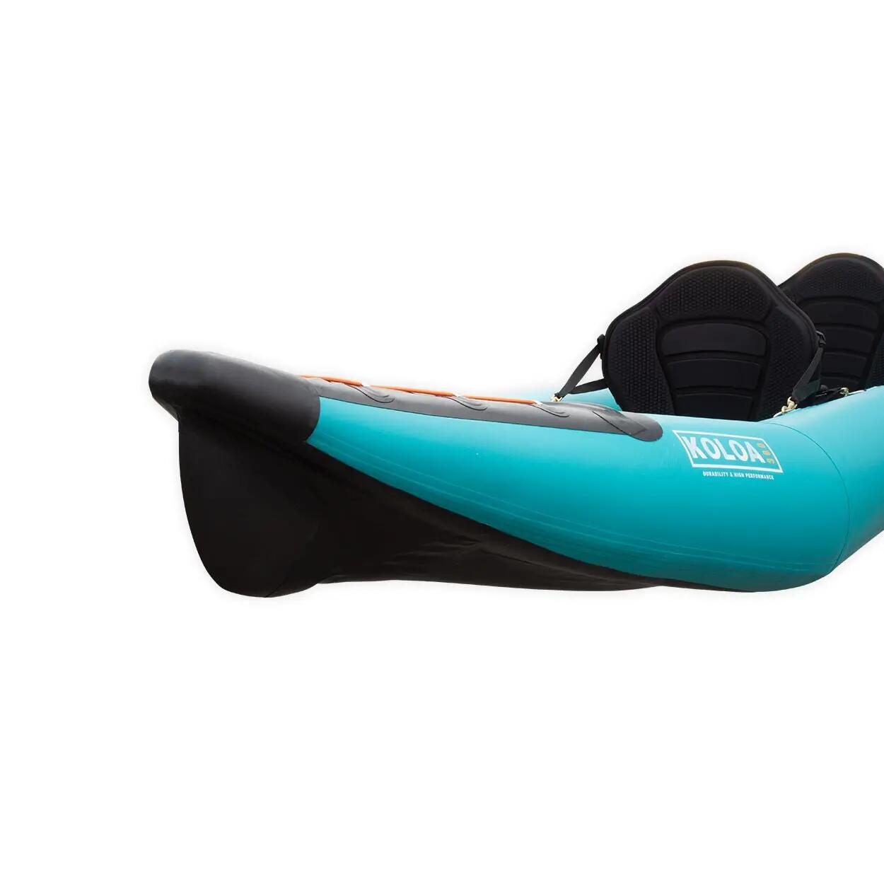 Kajak pompowany Aquadesign Koloa 400 cm 3-osobowy + 3x wiosło kajakowe KP-1 5/7