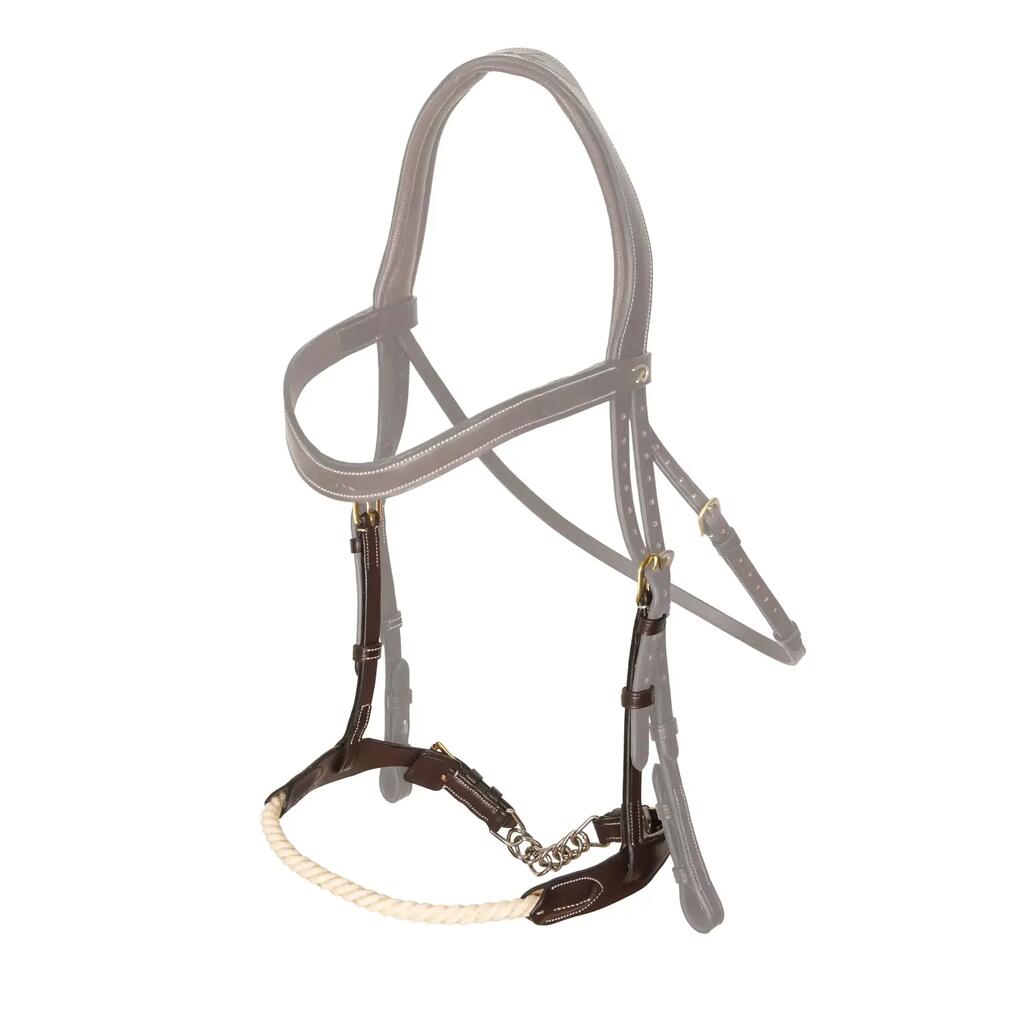 Rope Horse Noseband with Chain Dy'on Collection