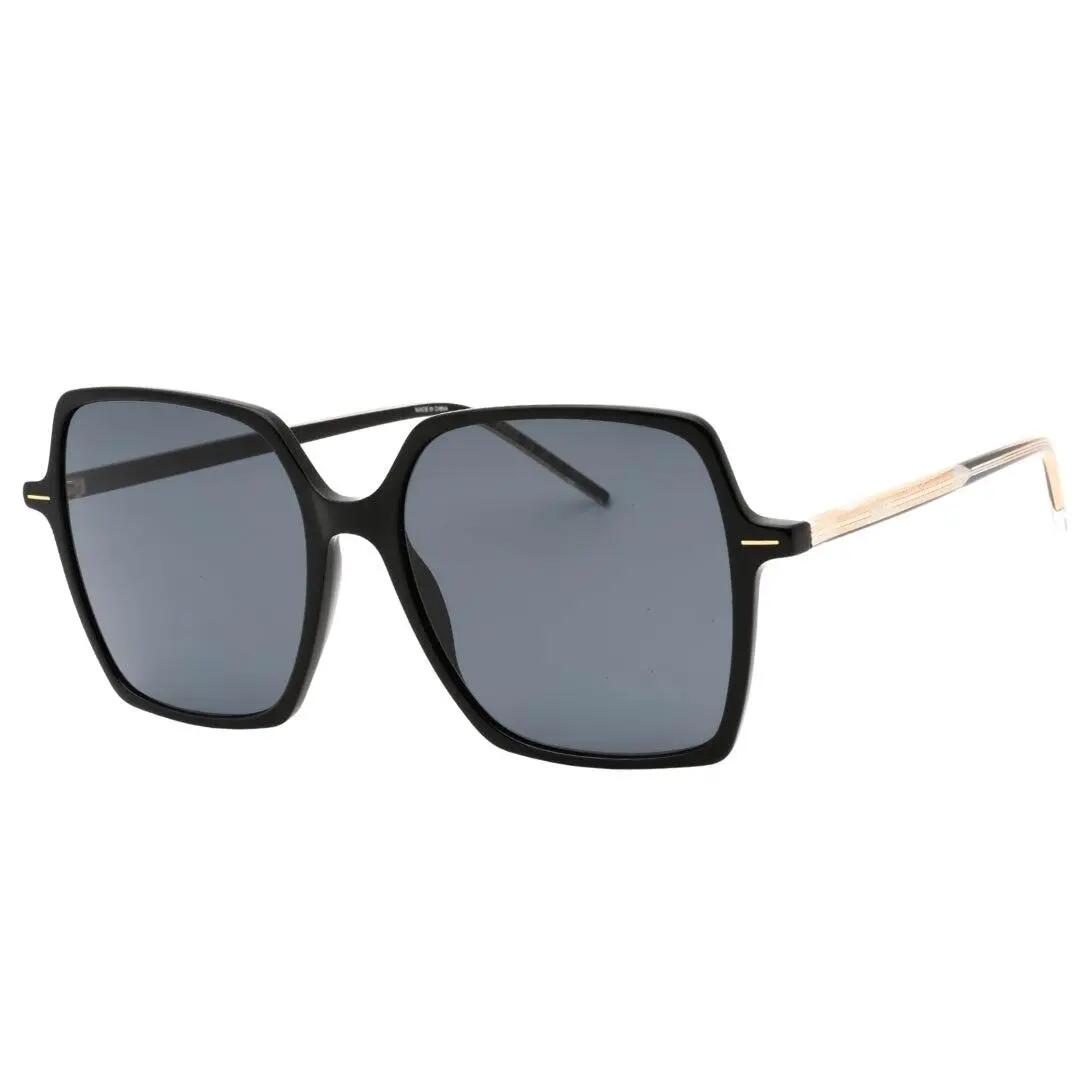 Mens Square Sunglasses (Black/Gold/Grey) 2/2