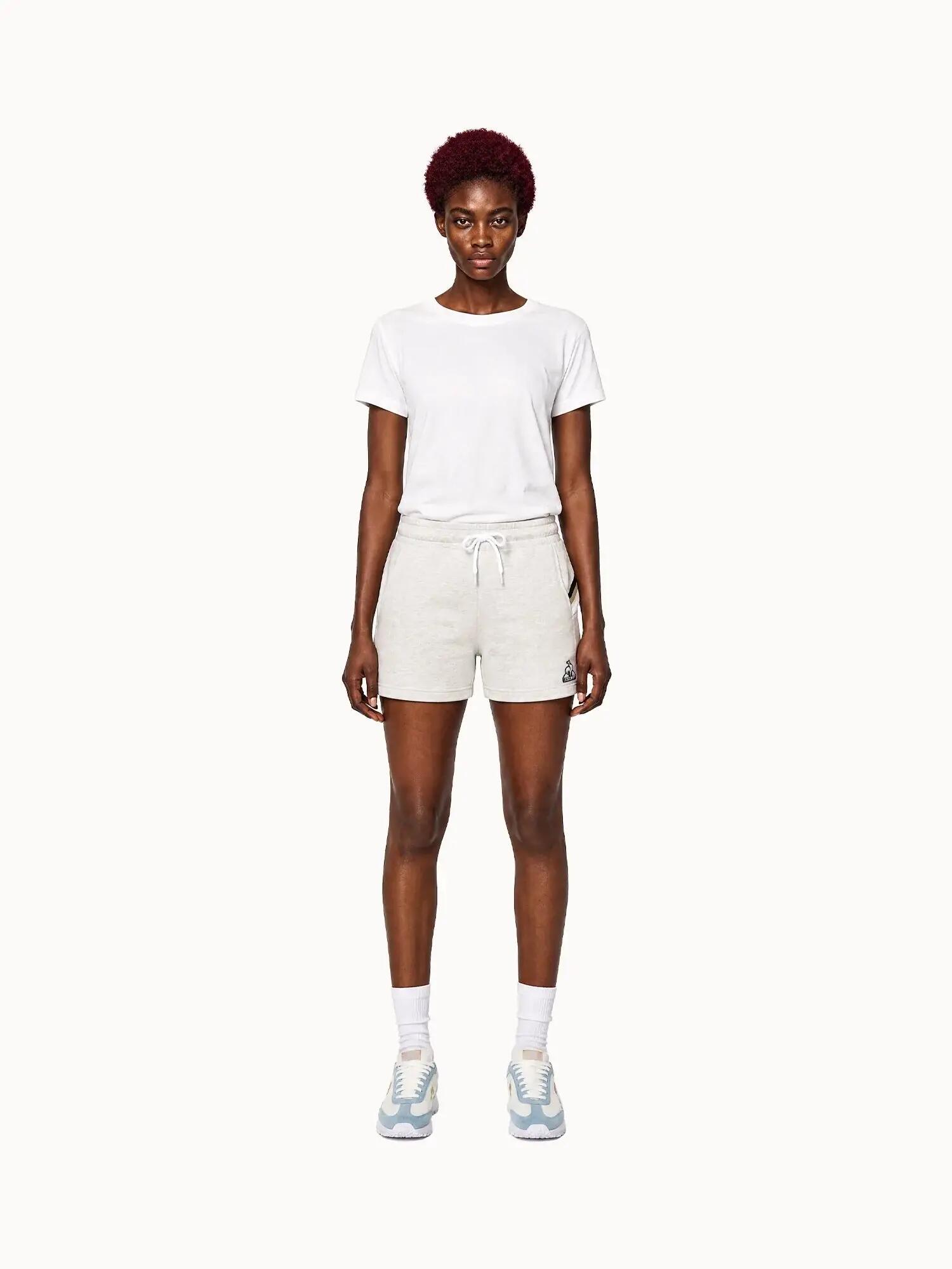 Short en molleton léger avec bandes côtés rayées Heritage 5/7
