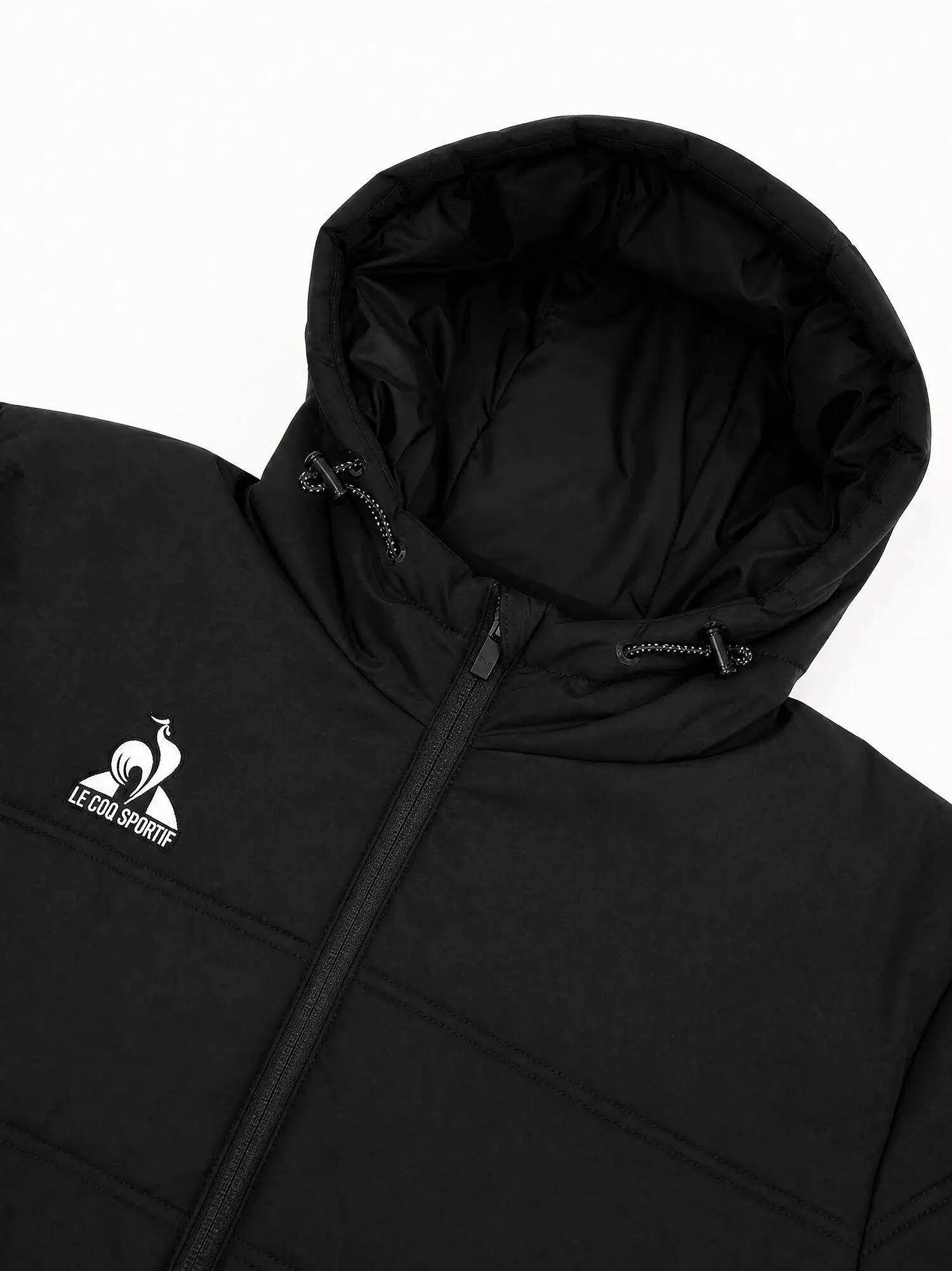 Chaqueta de entrenamiento con capucha para hombre LE COQ SPORTIF - Negra 4/6
