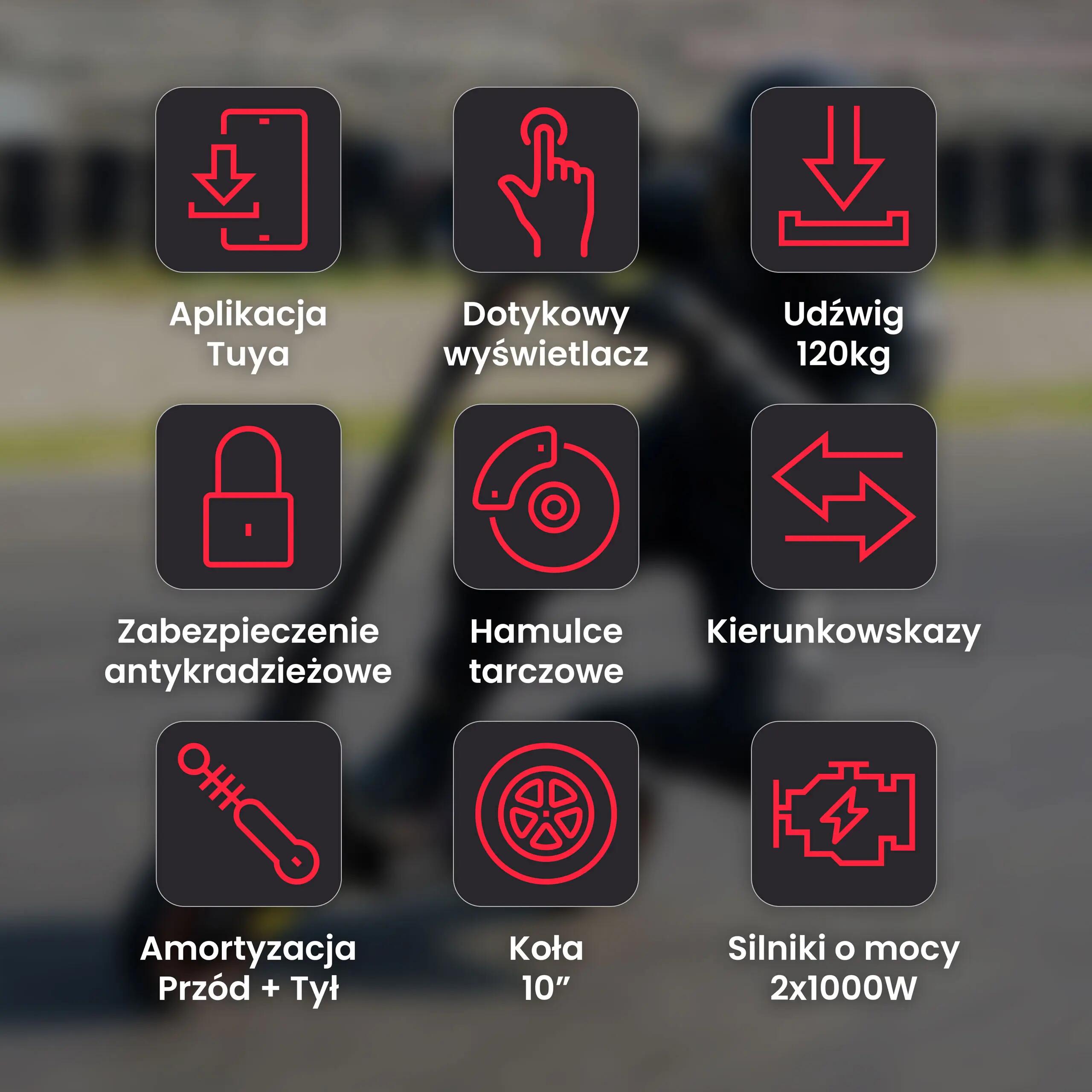 Hulajnoga elektryczna Motus Daytona 10 Max 14/15
