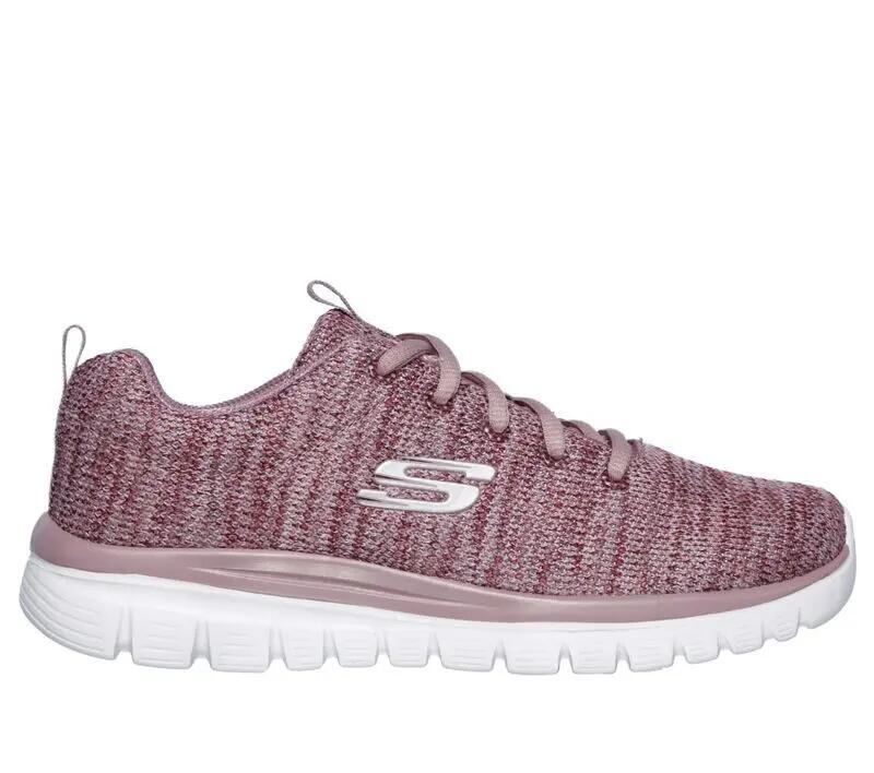 Zapatillas Caminar Mujer Skechers Graceful Twisted Fortune Color Rosa-12614/MVE 5/5