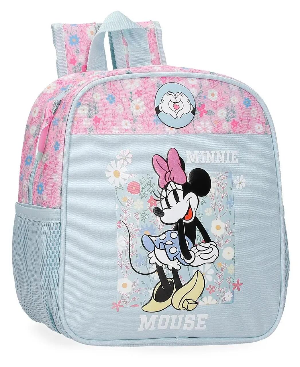 Mochila escolar adaptable niña Disney Minnie happy 25cm azul claro 5/5