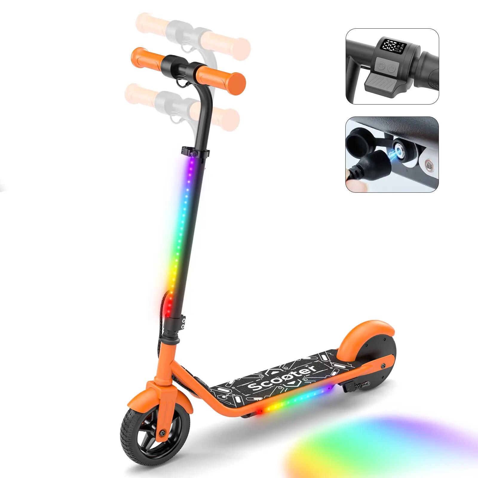 K2 Pro Monopattino Elettrico Per Bambini, Motore 150W, Batteria 18V 2.6Ah 2/8