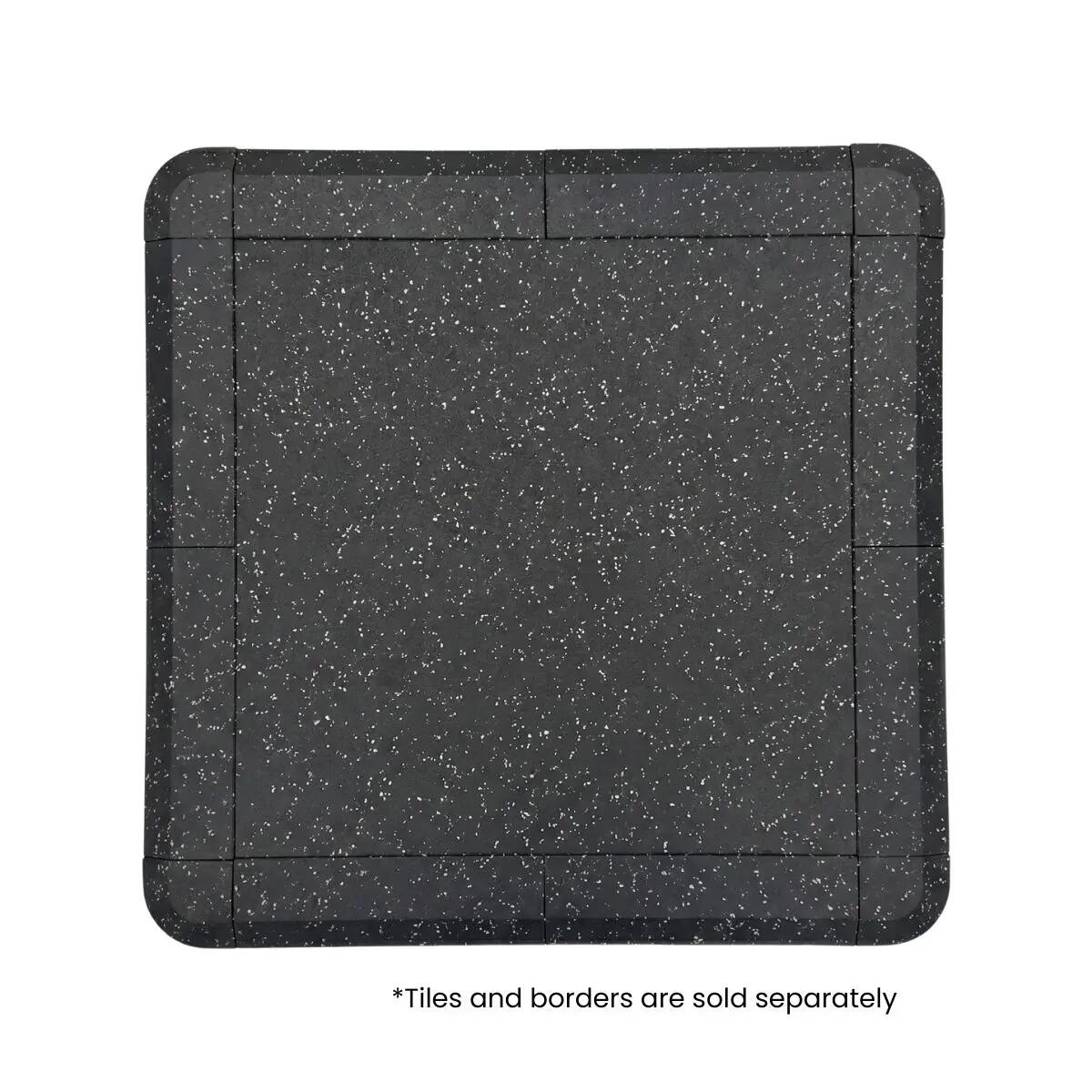Coin bordure d'angle pour sol en caoutchouc 100x100x2cm GladiatorFit 2/3