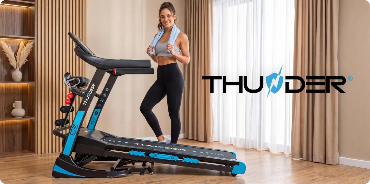 Tapis de course électrique THUNDER TFT pliable 20 km/h écran tactile 14/14