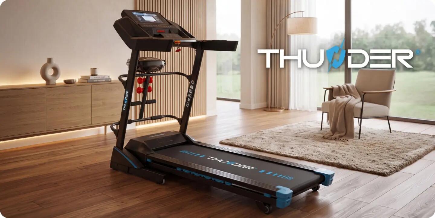 Tapis de course électrique d'intérieur THUNDER 3HP 18 km/h Android TFT Wi-Fi 14/14
