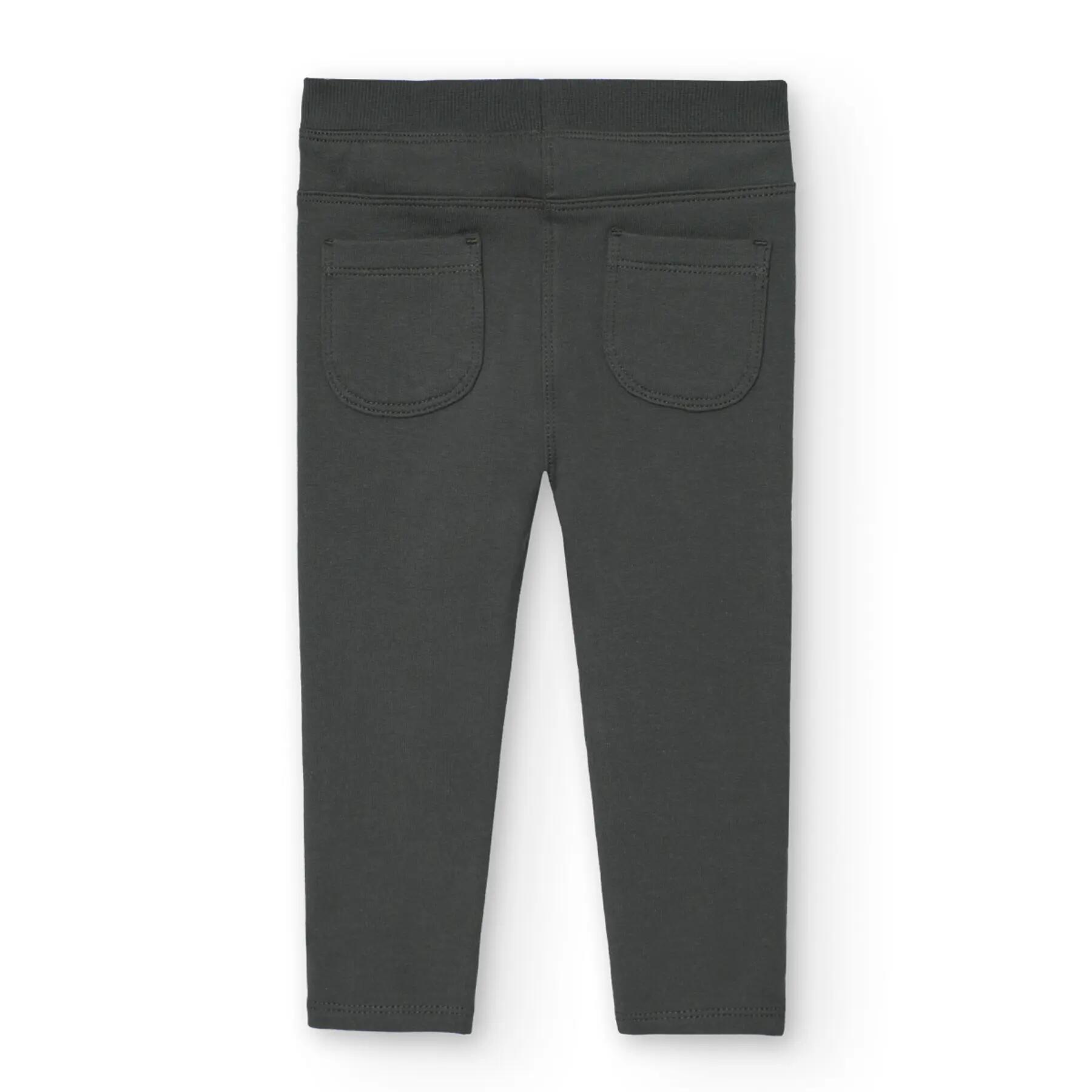 Pantalon garçon en molleton denim 2/5