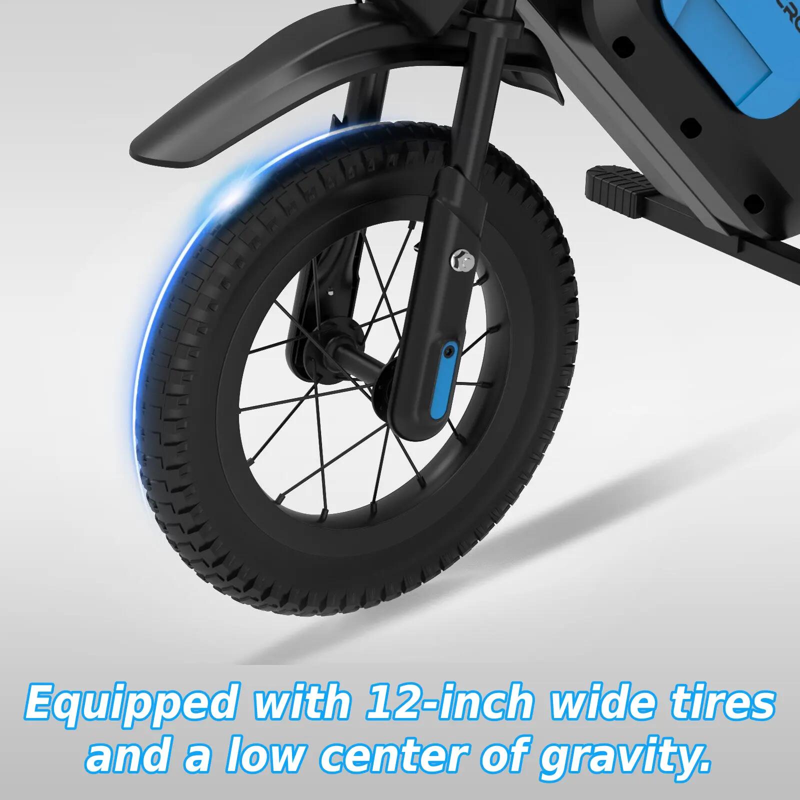Moto elétrica criança EV05M - 12 polegadas - 150W - 8/16km/h - 15km autonomia 5/11