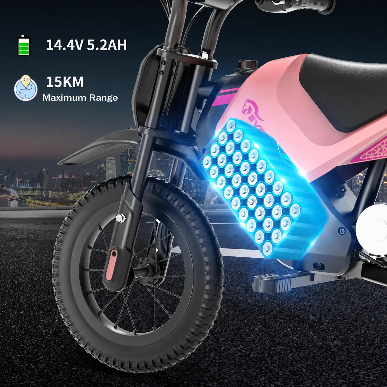 Moto électrique enfant EV05M - 12 pouces - 150W - 8/16km/h - 15km autonomie 4/10