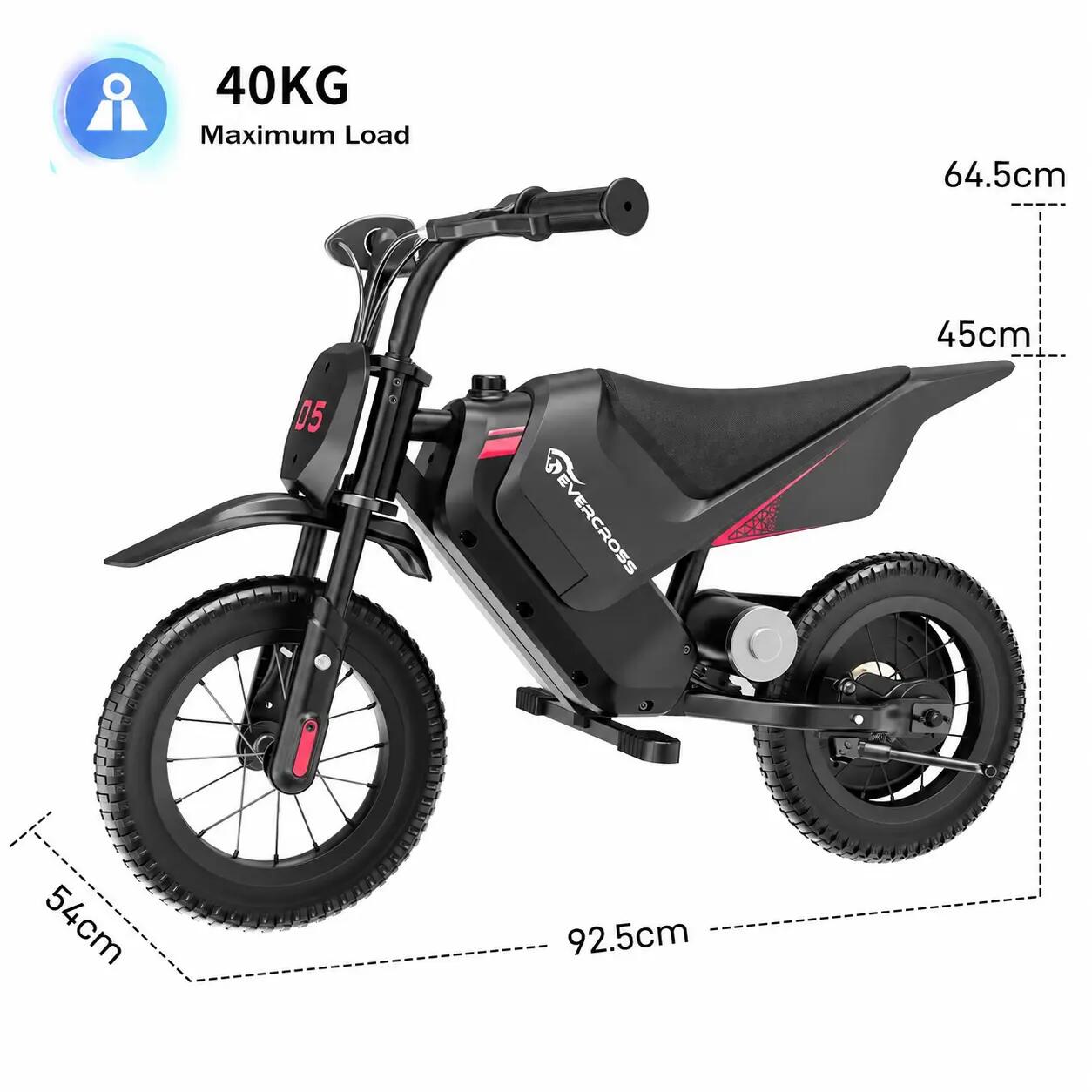 Elektromotorrad Kinder EV05M - 12 Zoll - 150W - 8/16km/h - 15km Reichweite 2/10