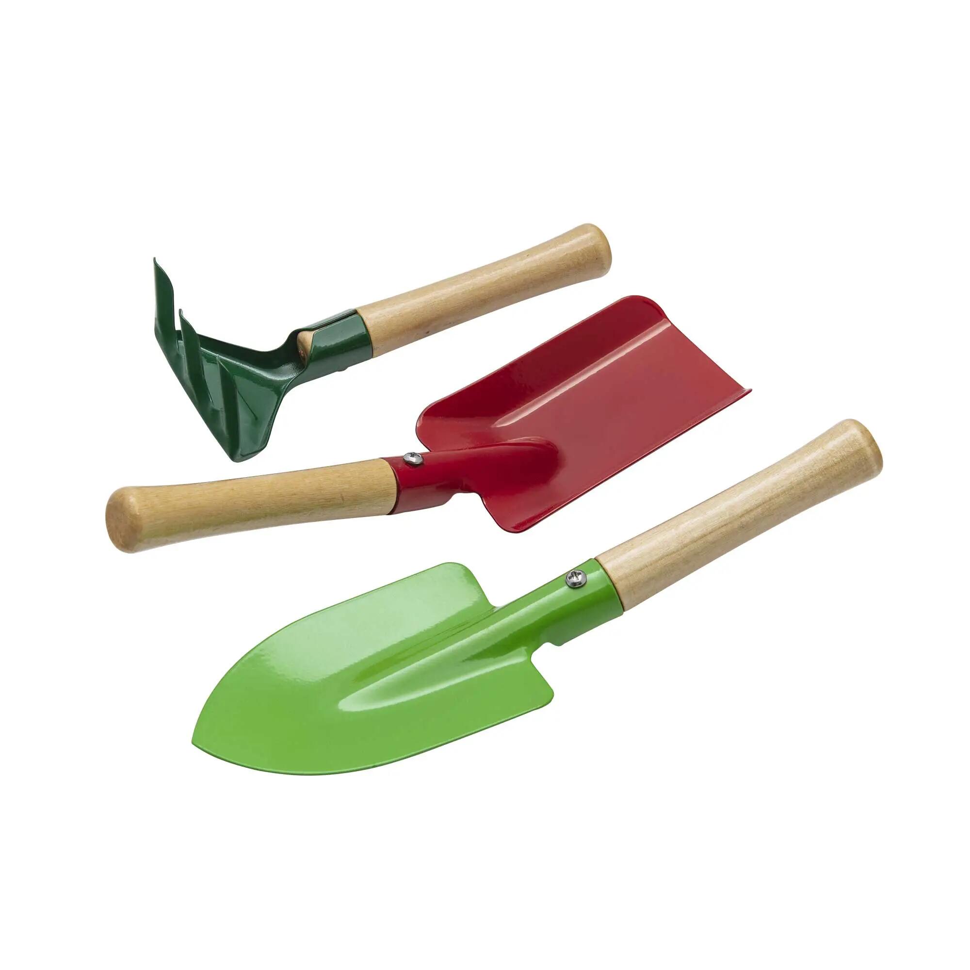 Set de 3 outils de jardin - Enfant - manches bois d’eucalyptus - 3 pièces 2/6